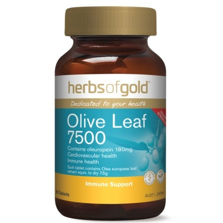 Herbs of Gold Olive Leaf 7500 60tabs Olive Leaf (Olea Europaea) | HERBS OF GOLD