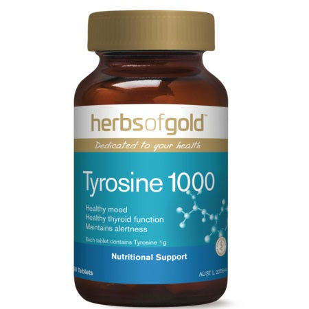 Herbs of Gold Tyrosine 1000 60tabs | HERBS OF GOLD