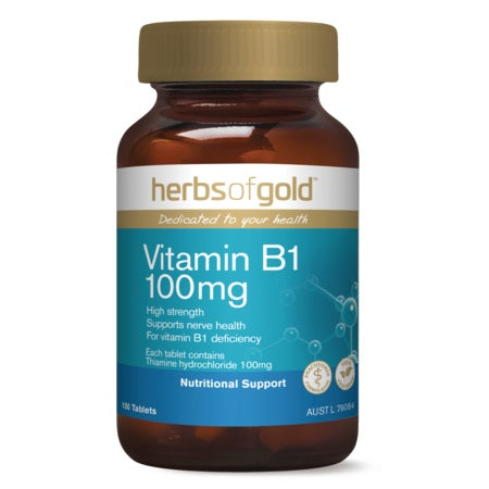 Herbs of Gold Vitamin B1 100mg 100tabs B1 | HERBS OF GOLD
