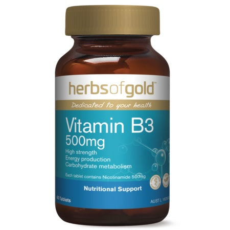 Herbs of Gold Vitamin B3 500mg 60tabs B3 | HERBS OF GOLD
