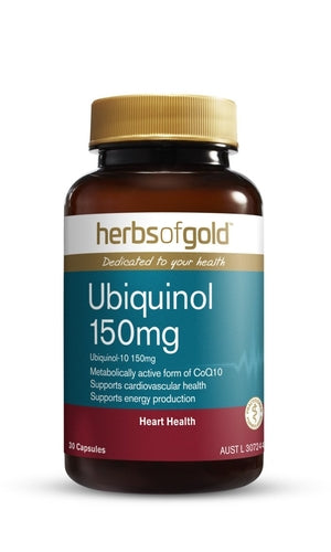 Herbs of Gold Ubiquinol 150mg 30Caps