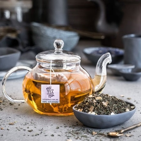 Infuse Tea Organic Peppermint & Lime Loose Leaf Tea 50g | INFUSE TEA COMPANY