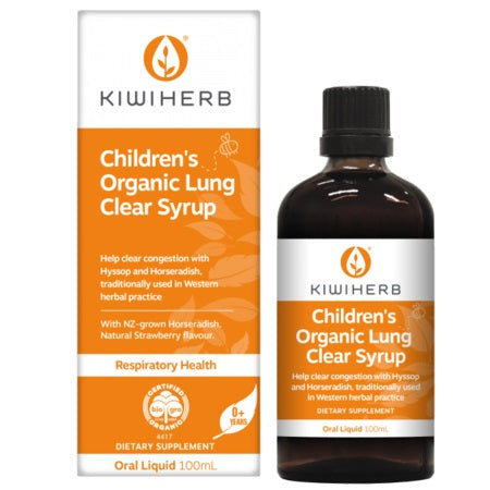Kiwiherb Childrens Organic Lung Clear Syrup 200ml