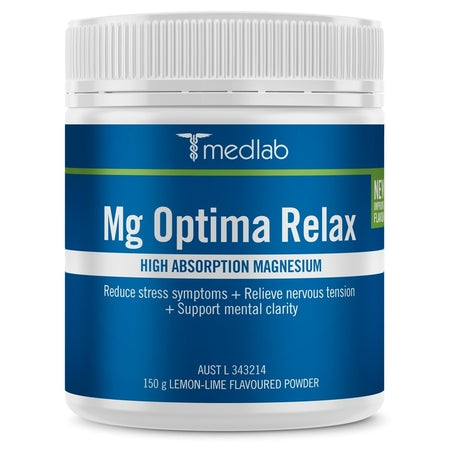 Medlab Mg Optima Relax Lemon & Lime 150g