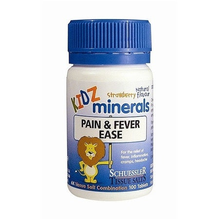 kidz minerals pain & fever ease 100tabs | SCHUESSLER TISSUE SALTS