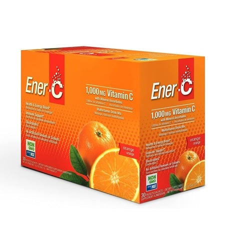 Ener-C Orange Effervescent Multivitamin Drink 12Sch