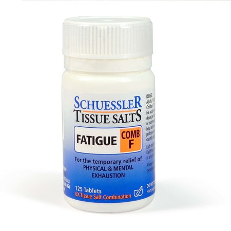 Schuessler Tissue Salts Comb F (Fatigue) 125Tabs | SCHUESSLER TISSUE SALTS