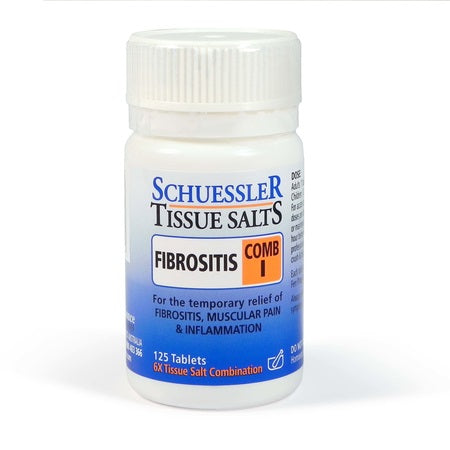 Schuessler Tissue Salts Comb I (Fibrositis) 125Tabs | SCHUESSLER TISSUE SALTS