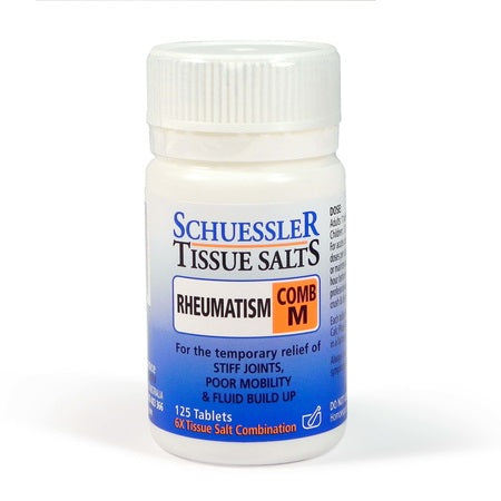 Schuessler Tissue Salts Comb M (Rheumatism) 125Tabs | SCHUESSLER TISSUE SALTS