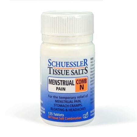 comb n (menstrual pain) 125tabs | SCHUESSLER TISSUE SALTS