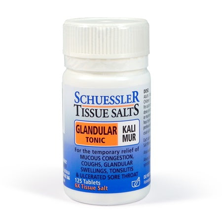kali mur 6x (glandulartonic) 125tabs | SCHUESSLER TISSUE SALTS