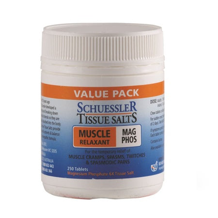 MAG PHOS 6x (MUSCLE RELAXANT) 250Tabs | SCHUESSLER TISSUE SALTS