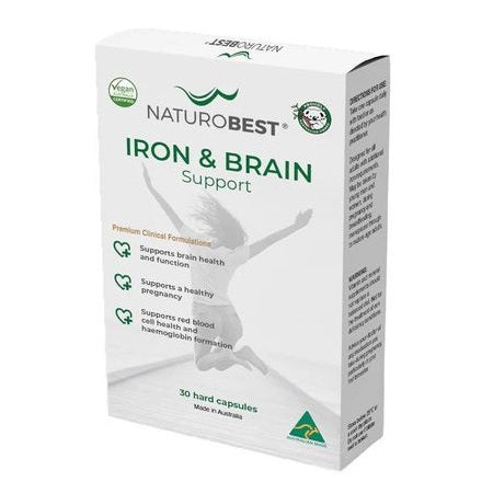 Naturobest Iron & Brain Support 30Caps