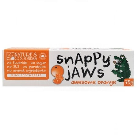 Nature's Goodness Snappy Jaws Orange Toothpaste 75g | NATURES GOODNESS
