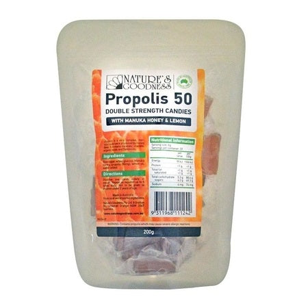 Propolis Candies Honey & Lemon 50Mg 200g
