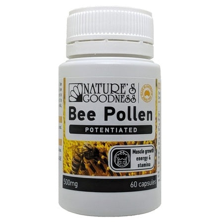 Nature's Goodness Activ Bee Pollen 500mg 60Caps