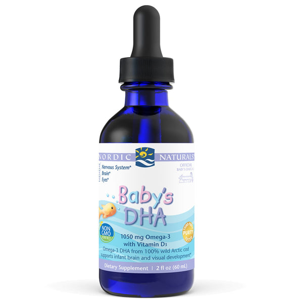 Nordic Naturals Baby's DHA Cod Liver Oil Unflavoured 60ml Fish Oils