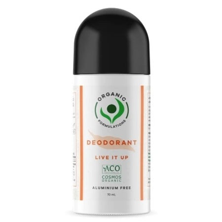 Organic Formulations Live It Up Deodorant Roll On 70ml