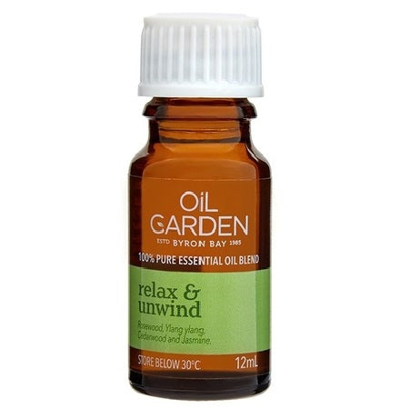 RELAX & UNWIND ESSENTIAL OIL BLEND 12ml | THE OIL GARDEN