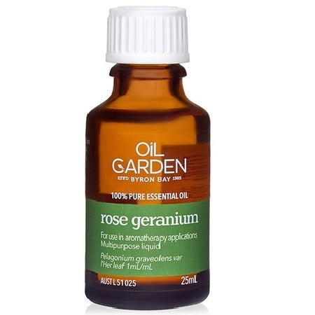 Oil Garden Rose Geranium Essential Oil 25ml | THE OIL GARDEN