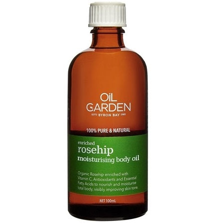 Oil Garden Enriched Rosehip Moisturising Body Oil 100ml | THE OIL GARDEN