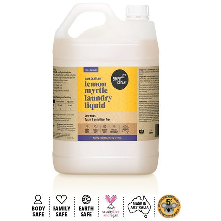 Simply Clean Australian Lemon Myrtle Laundry Liquid 5L