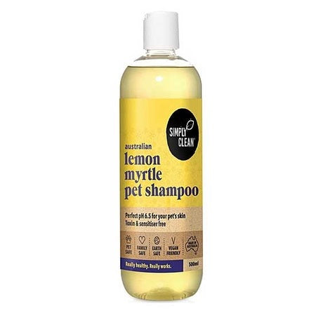 Simply Clean Australian Lemon Myrtle Pet Shampoo 500ml