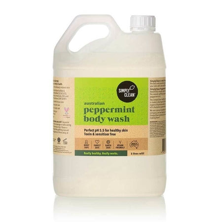 Simply Clean Australian Peppermint Body Wash 5L