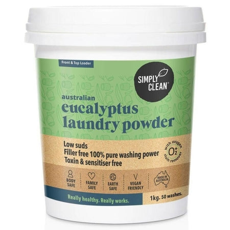 Simply Clean Australian Eucalyptus Laundry Powder 1Kg