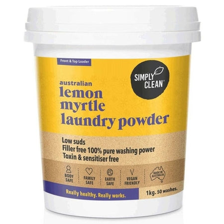Simply Clean Australian Lemon Myrtle Laundry Powder 1Kg