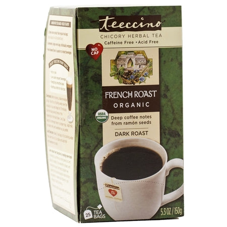 french roast caffeine free herbal coffee teebags (bx25) | TEECCINO