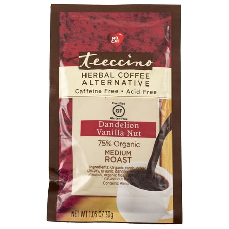 Teeccino Vanilla Nut Caffeine Free Herbal Coffee 30g (Bx12) | TEECCINO