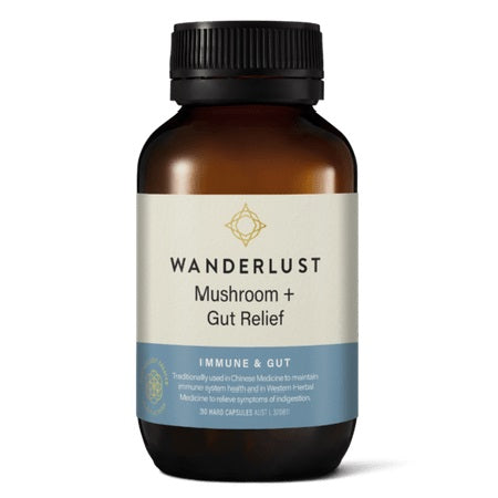 Wanderlust Mushroom+Gut Relief 30Vcaps