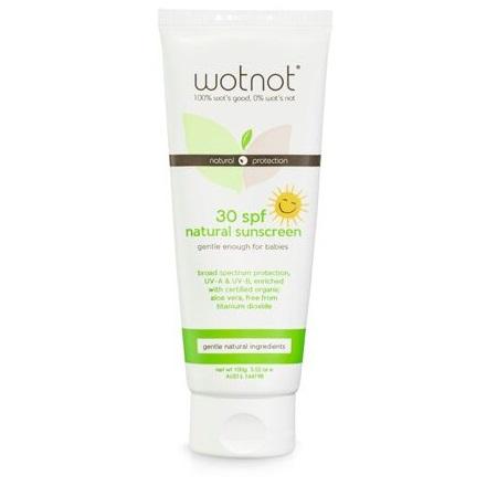sunscreen baby 30+organic 100g | WOTNOT