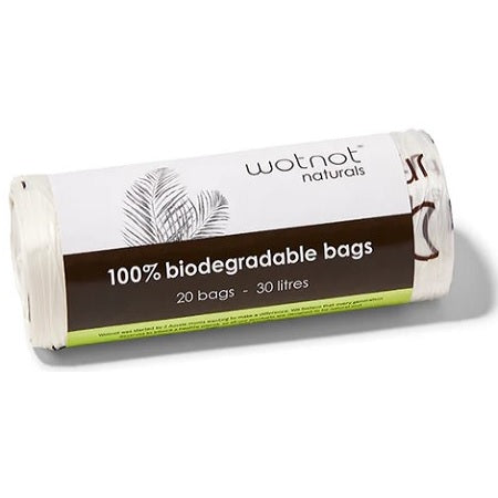 Wotnot 30L Biodegradable Nappy Bin Bags And Liners 20Pk