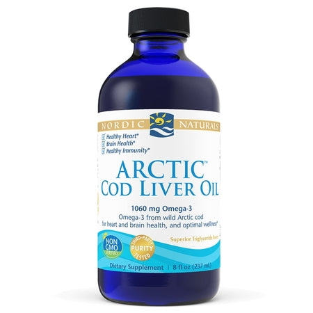 Nordic Naturals Arctic Cod Liver Oil Unflavoured 237ml Fish Oils
